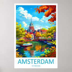 Póster del Parque Nacional de Amsterdam Esquí Viaj