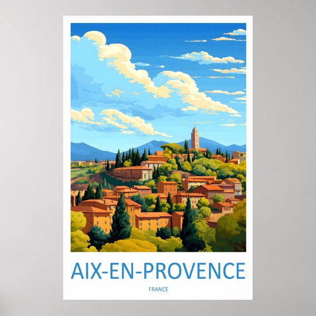 Póster del Parque Nacional de Esquí de Aix En Prov (Frente)