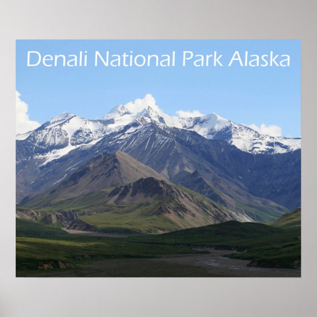 Póster del Parque Nacional Denali (Frente)