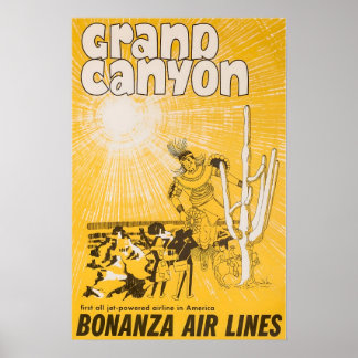 Póster del Parque Nacional Grand Canyon Art 