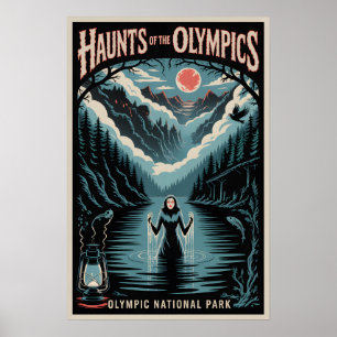 Póster del Parque Nacional Olímpico Embrujado