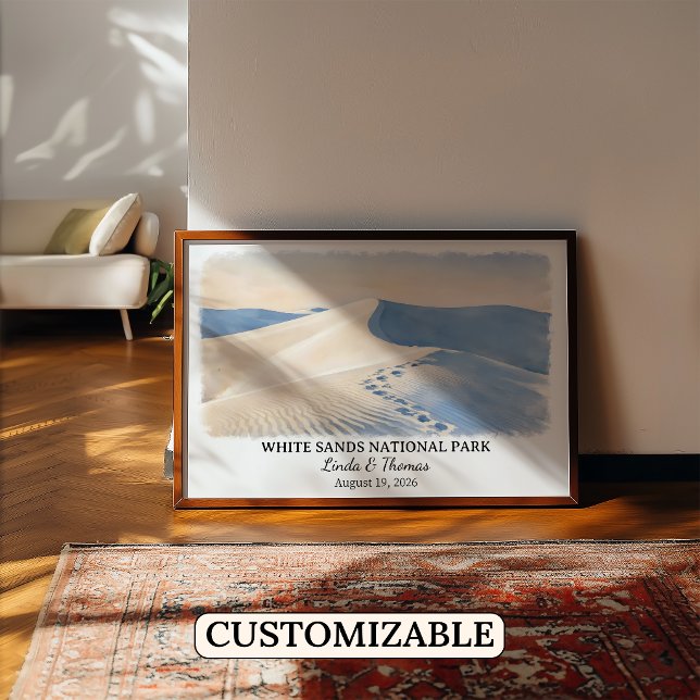 Póster del Parque Nacional White Sands Nuevo Méxic (Subido por el creador)