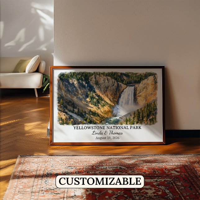 Póster del Parque Nacional Yellowstone Montana, Pe (Subido por el creador)