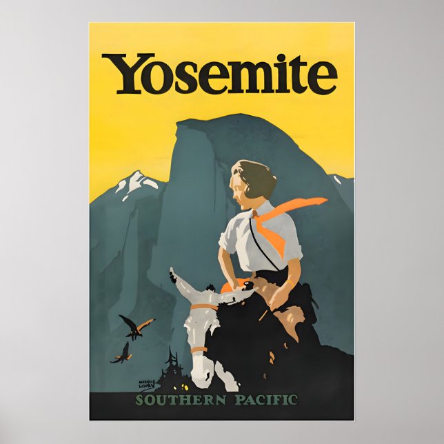 Póster del Parque Nacional Yosemite Arte de Mauric (Frente)
