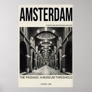 Póster del Pasaje de Amsterdam - Corredor Arquitec