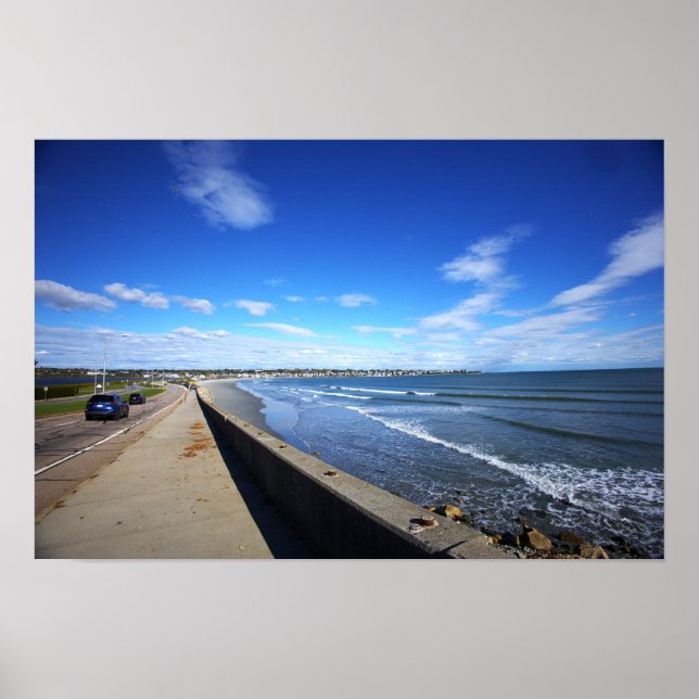 Póster del paseo marítimo de Rhode Island (Frente)