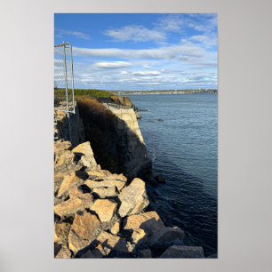 Póster del paseo por el acantilado de Rhode Island