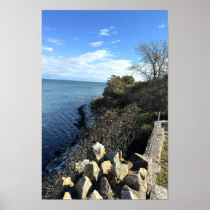 Póster del paseo por el acantilado de Rhode Island