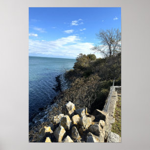 Póster del paseo por el acantilado de Rhode Island