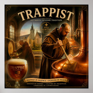 Póster del Patrimonio Cervecero de Monasterio Belg