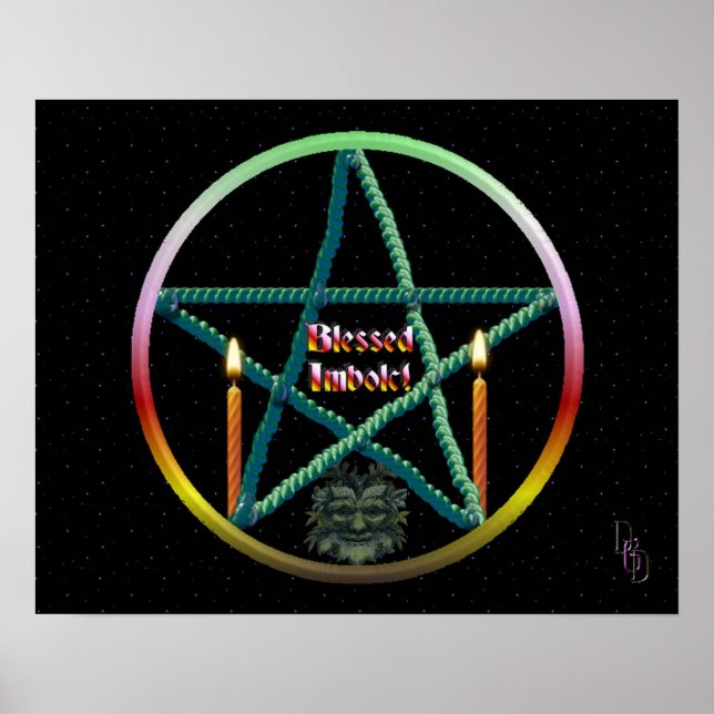 Póster del Pentáculo de Imbolc (Frente)