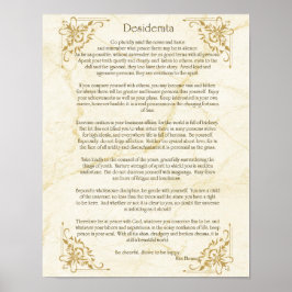 Póster del poema Desiderata de Max Ehrmann