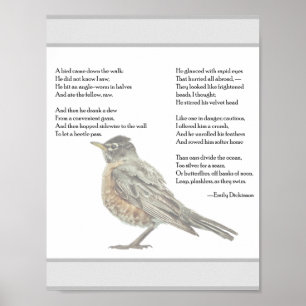 Póster del poema "En el jardín" de Emily Dickinson