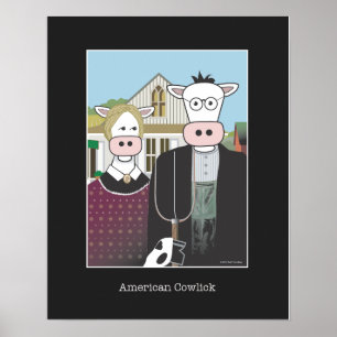 Póster Del "poster americano remolino del pelo " 16x20"