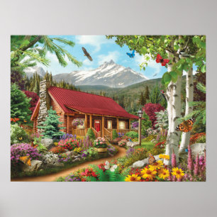 Póster Del "poster escondite de la montaña" de Alan Giana