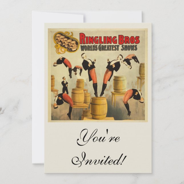 Poster del programa de eventos Vintage Circus Side (Anverso)