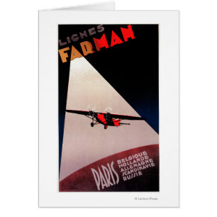 Poster del promo del monoplano de Farman 300 de