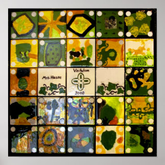 Poster del proyecto de arte de clase de la Sra. He