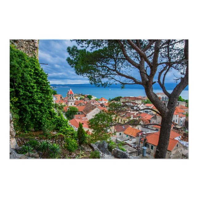 Póster del pueblo croata Omis (Anverso)