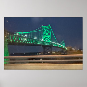 Póster del puente de Ben Franklin Filadelfia