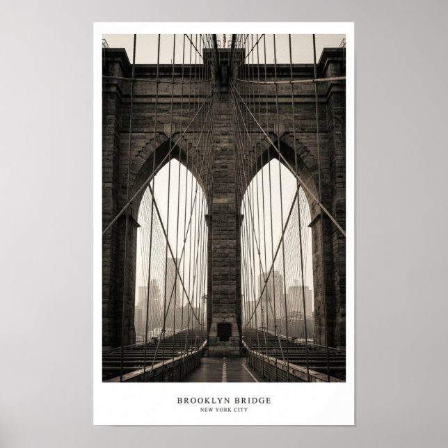 Póster del Puente de Brooklyn (Frente)