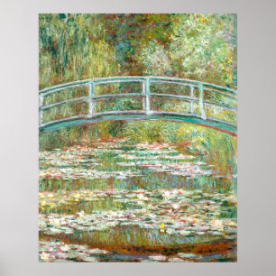 Póster del Puente de Monet sobre un Estanque de Ne