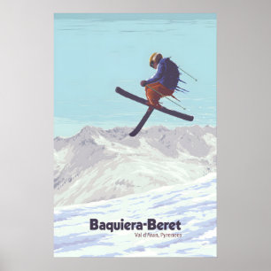 Póster del Resort de Esquí Baqueira-Beret España