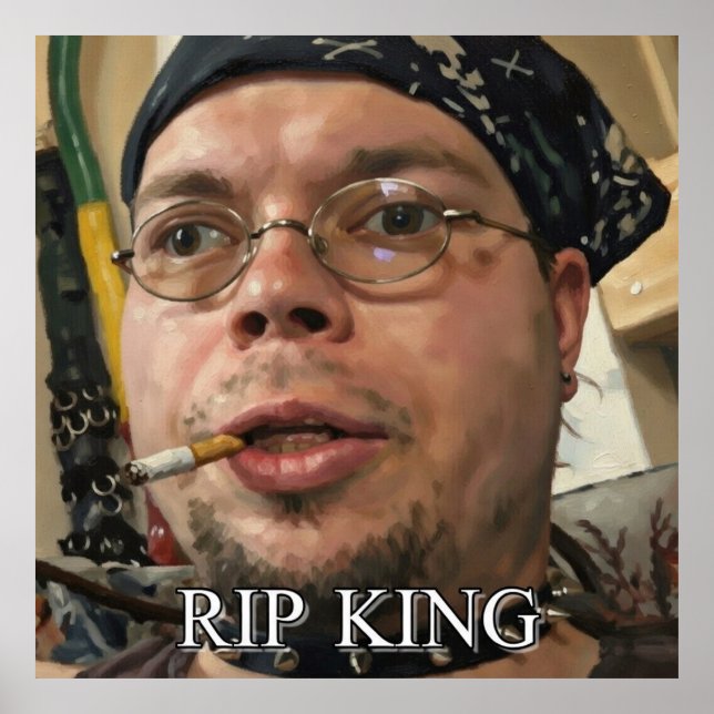Póster del Rey Cobra RIP (Frente)