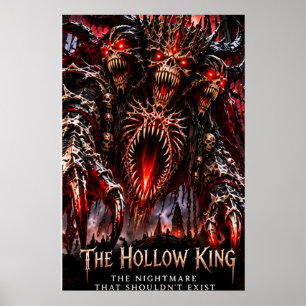 Póster del Rey Hueco Pesadilla de Tres Caras