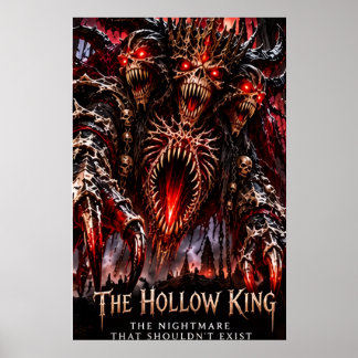 Póster del Rey Hueco Pesadilla de Tres Caras