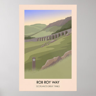 Póster del Rob Roy Way de los Grandes Senderos de