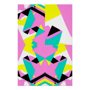 Póster del segundo diseño Memphis del bebé