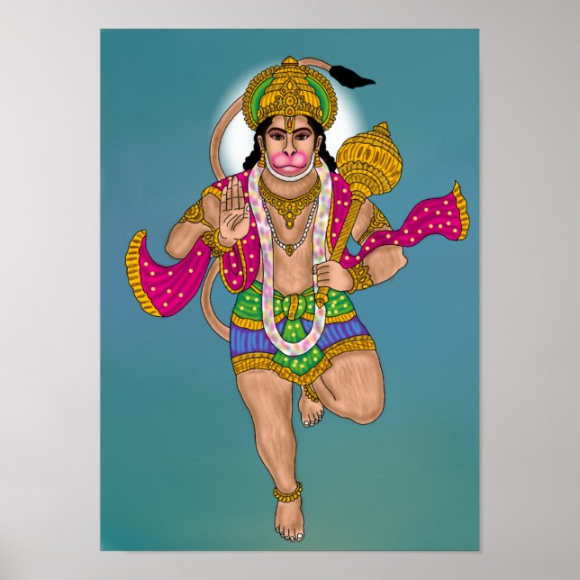 Póster del Señor Hanuman (Frente)
