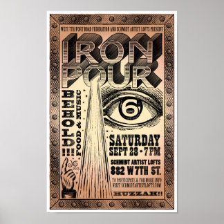 Póster del Sexto Annual West 7th Iron Pour 2013