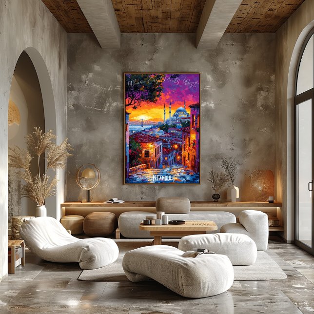 Poster del Skyline de Estambul - Vibrante arte tur (Subido por el creador)