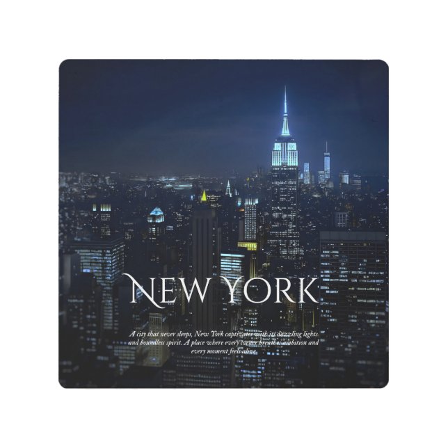 Poster del Skyline de Nueva York - Moderno Wall Ar (Anverso)