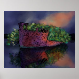 Póster del SS Ayrfield abandonado