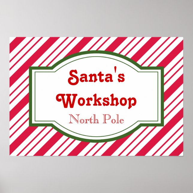 Póster del taller de Santa (Frente)