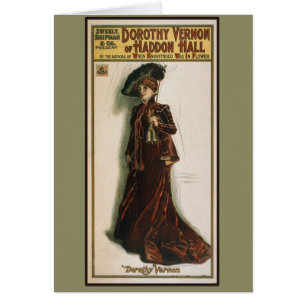 Poster del teatro de Dorothy Vernon en tarjetas