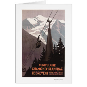 Poster del teleférico de Funiculaire Le Brevent