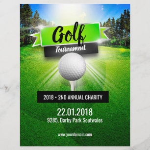 Poster del Torneo de Golf Charity Flyer