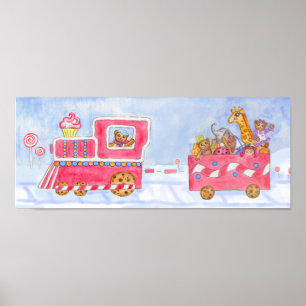 Póster del tren de Navidad