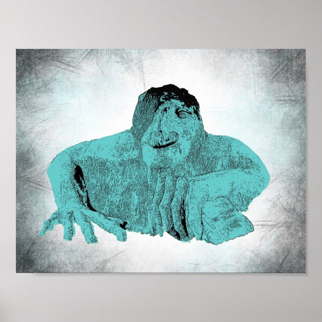 Póster del troll de Fremont de Seattle (varios tam (Frente)