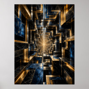 Póster del Túnel de Cubo Infinito -