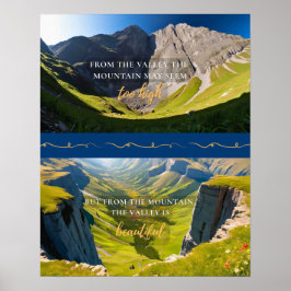 Póster Del Valle al Poster de la Montaña