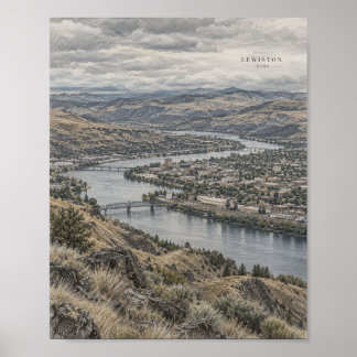 Póster del valle del río Lewiston Idaho