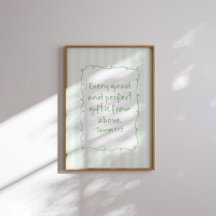 Póster del versículo de la Biblia Santiago 1:17 To