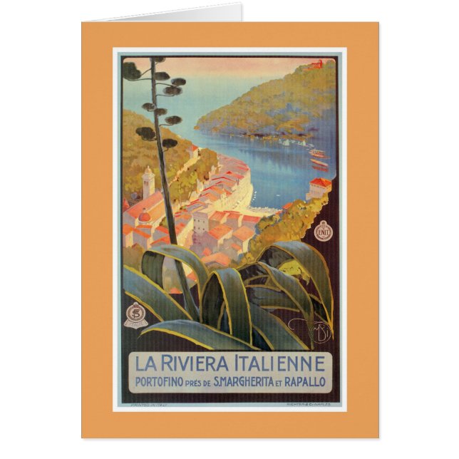 Poster del viaje de Riviera del italiano de (Frente)