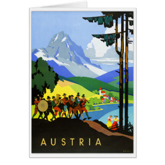Poster del viaje del vintage de Austria
