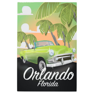 Poster del viaje del vintage de Orlando la Florida